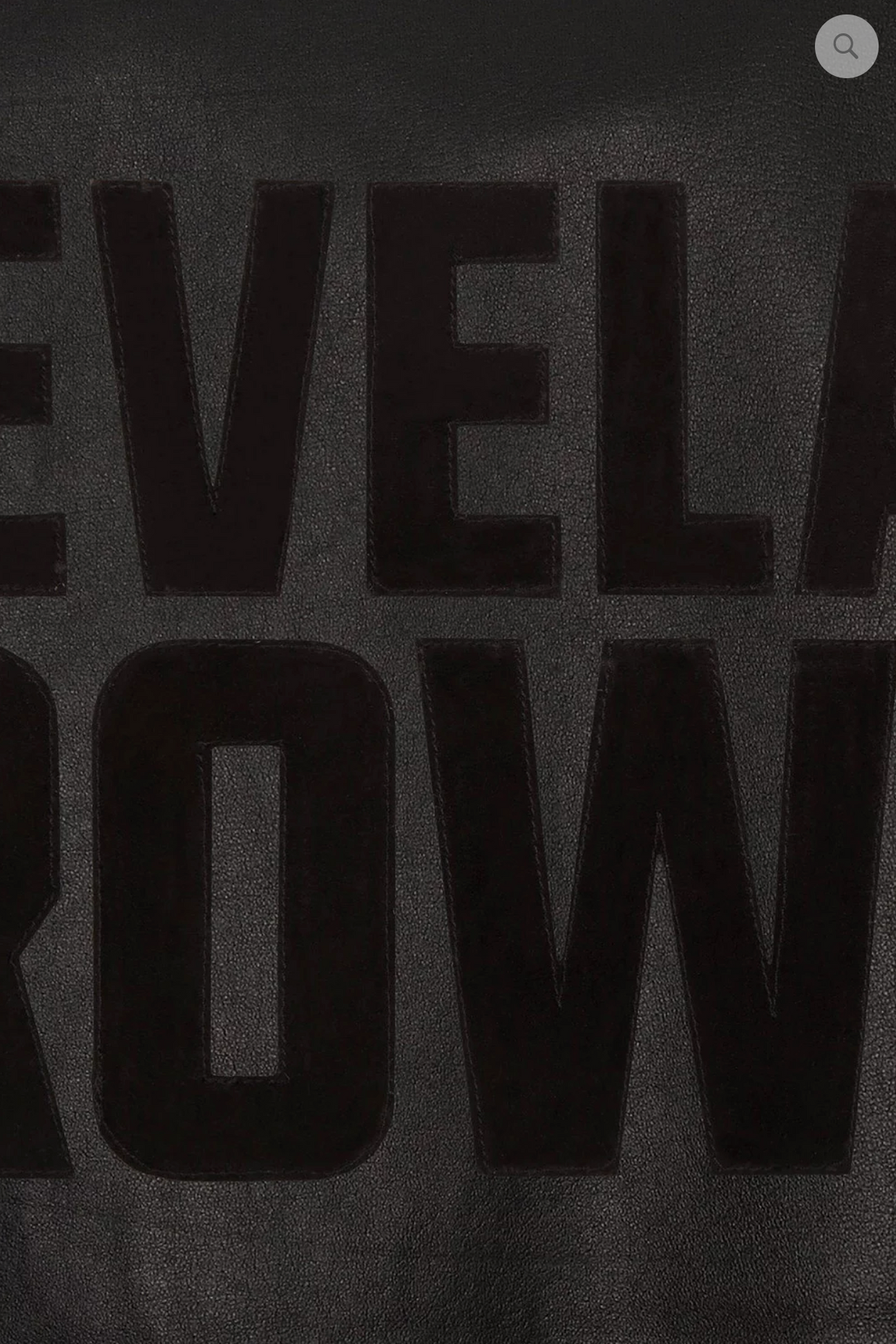 Cleveland Browns Hand Crafted Leather Tonal Jacket