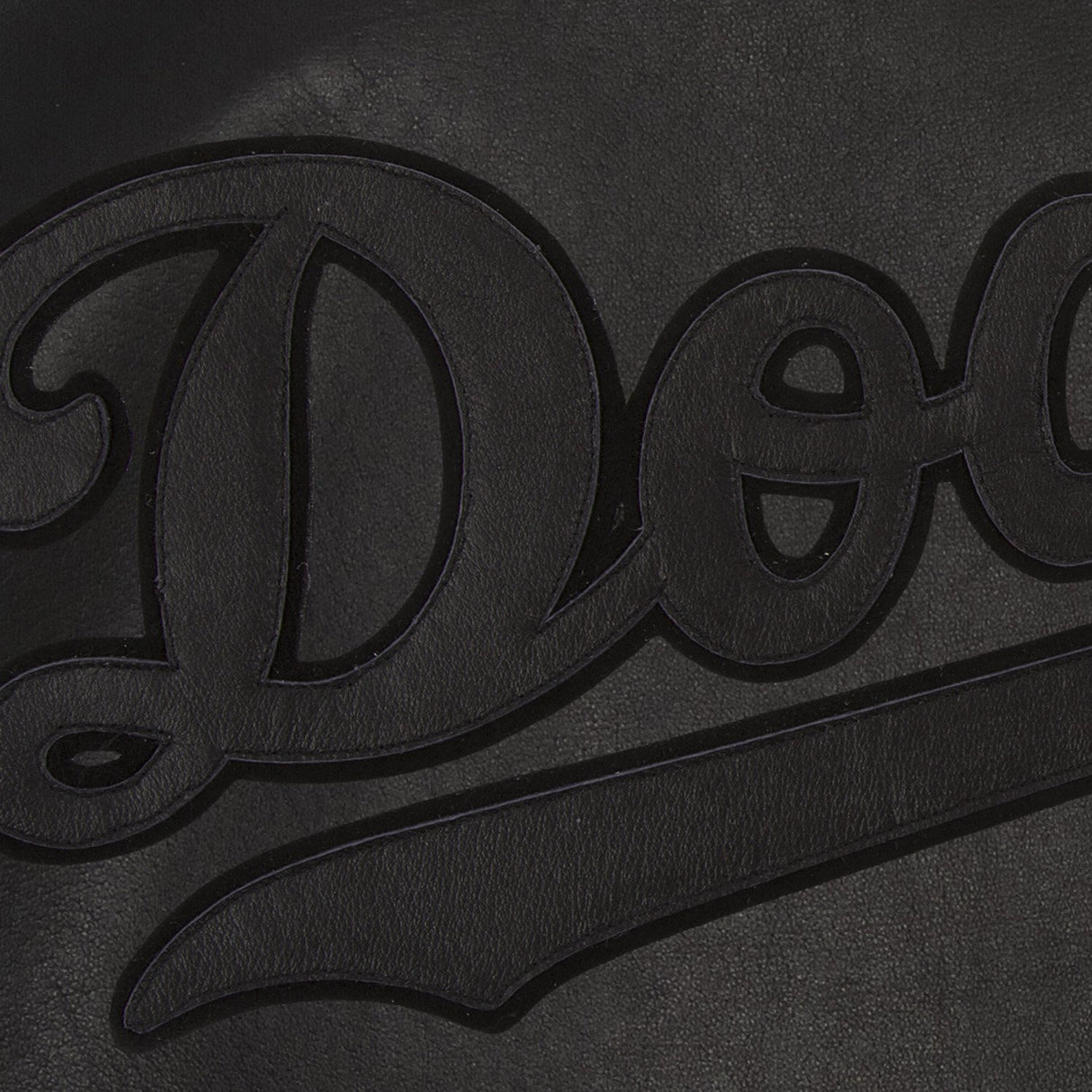 LOS ANGELES DODGERS FULL LEATHER JACKET - BLACK/BLACK