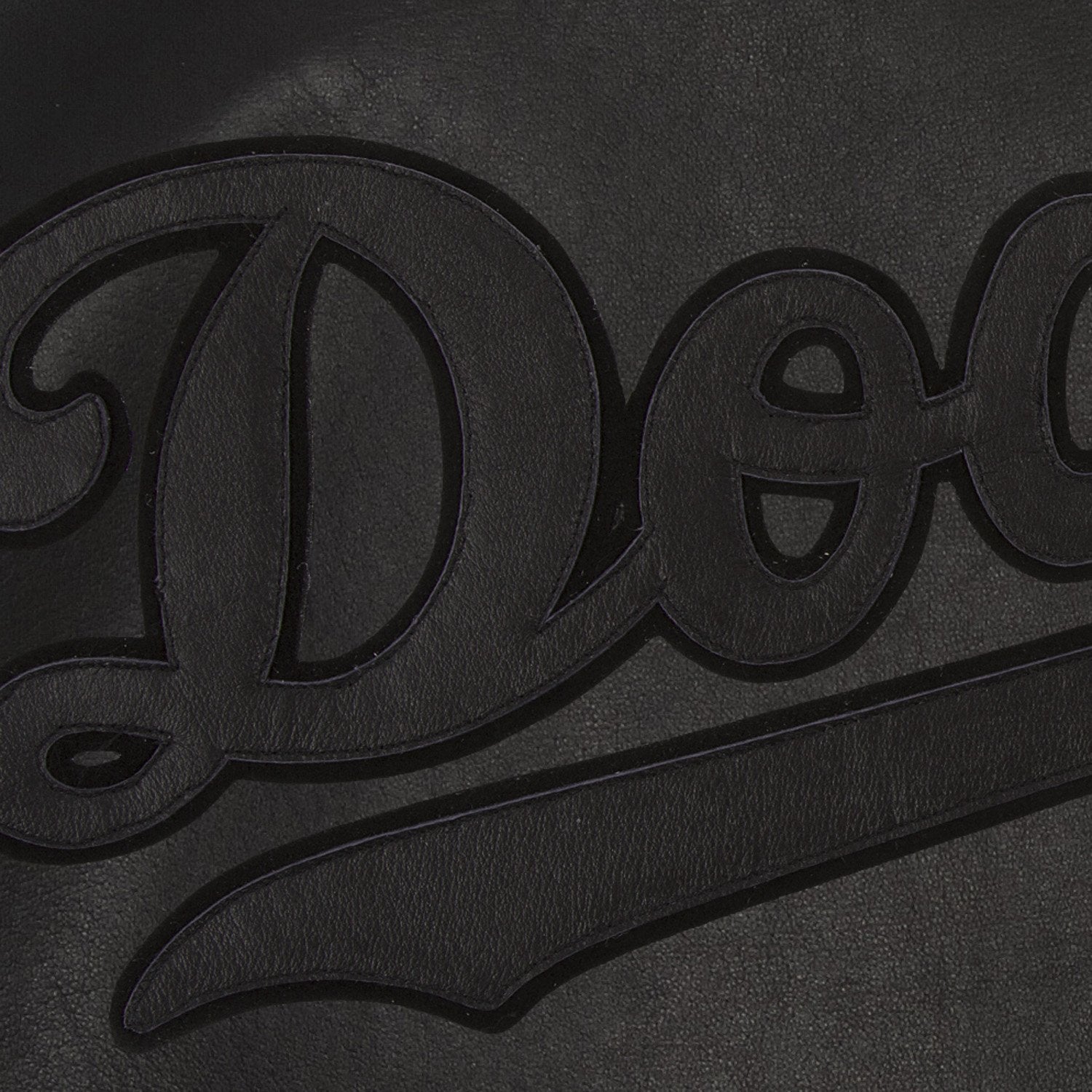 LOS ANGELES DODGERS FULL LEATHER JACKET - BLACK/BLACK