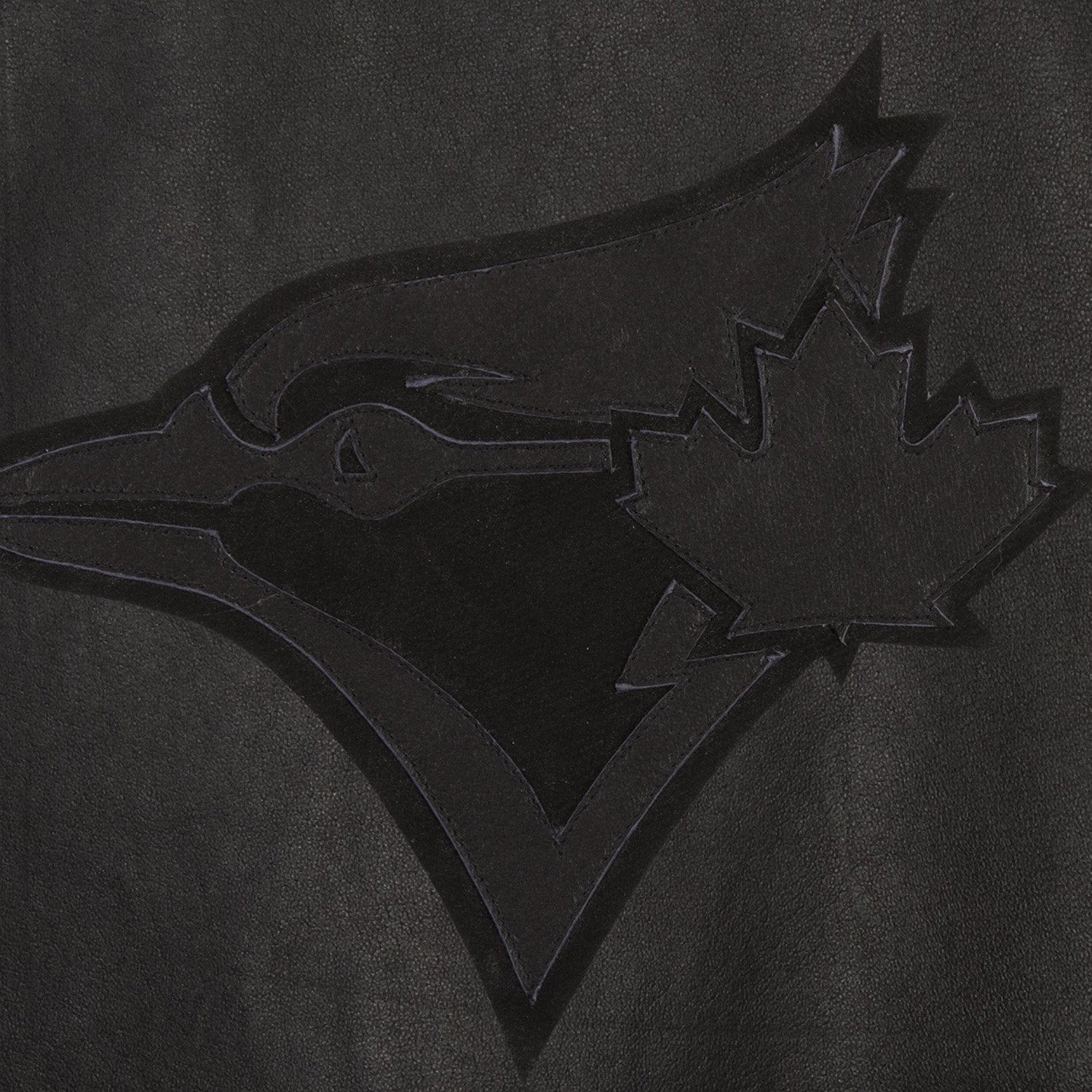 TORONTO BLUE JAYS FULL LEATHER JACKET - BLACK/BLACK