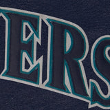 SEATTLE MARINERS FULL LEATHER JACKET - NAVY