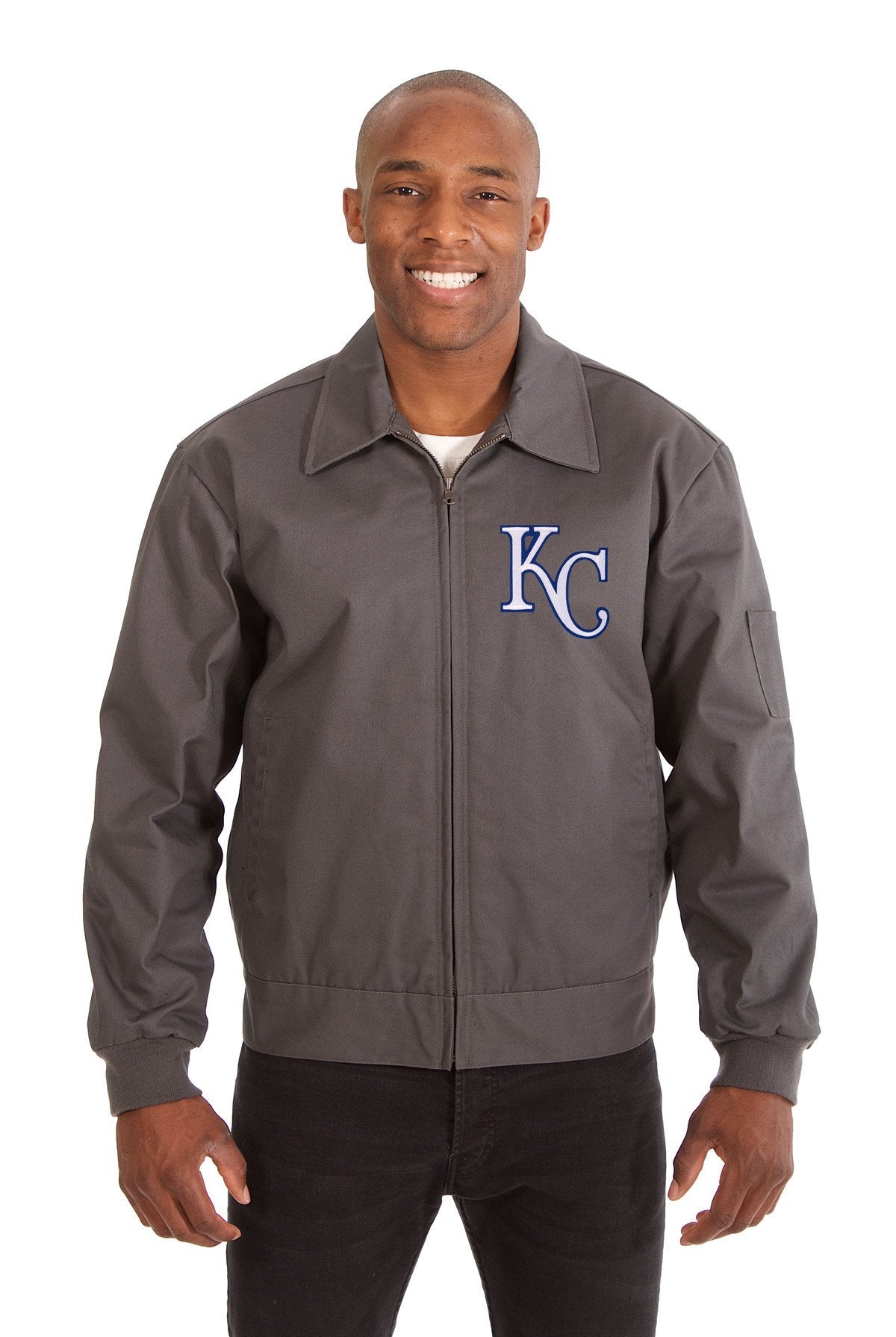 KANSAS CITY ROYALS COTTON TWILL WORKWEAR JACKET - CHARCOAL