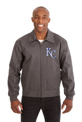 KANSAS CITY ROYALS COTTON TWILL WORKWEAR JACKET - CHARCOAL