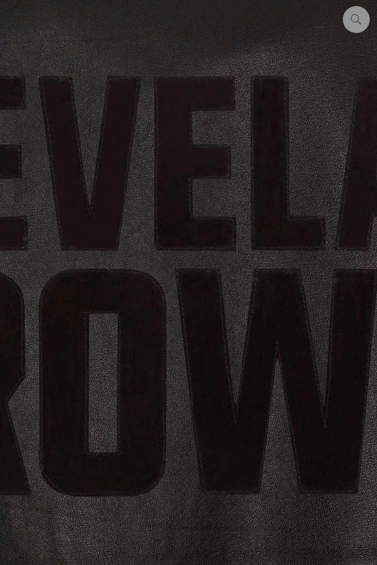 Cleveland Browns Hand Crafted Leather Tonal Jacket