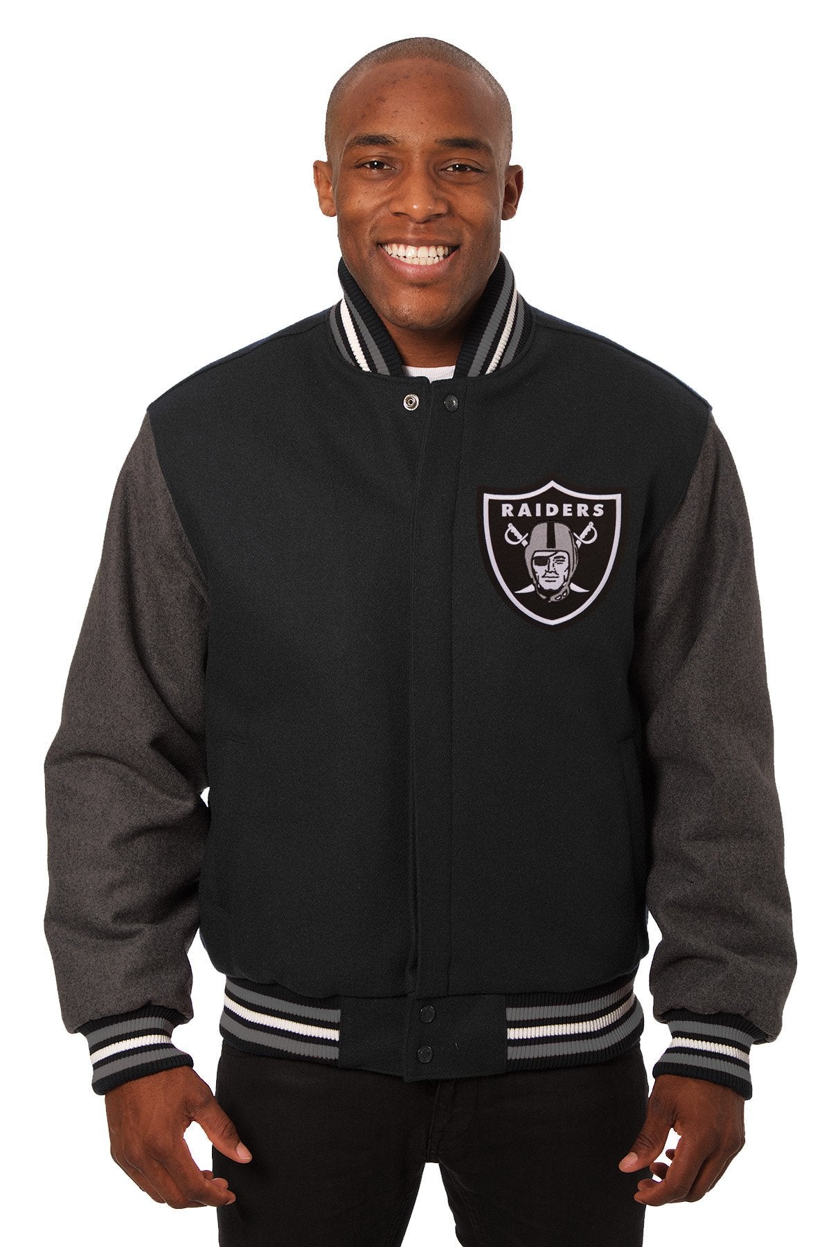 Las Vegas Raiders Embroidered Wool Jacket