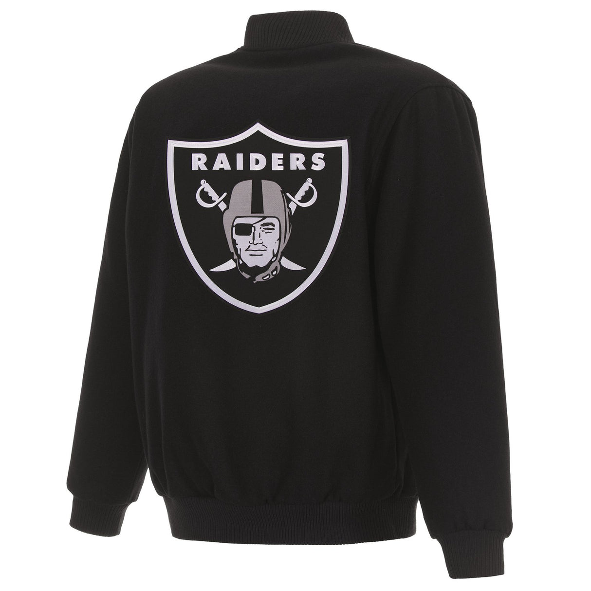 LAS VEGAS RAIDERS REVERSIBLE WOOL JACKET - BLACK